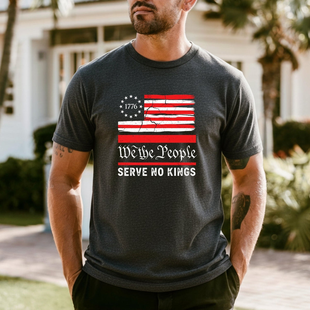 We The People Serve No Kings T-Shirt – Patriotic Freedom product image 14