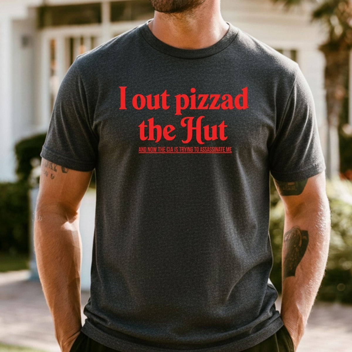 I Out Pizza the Hut CIA Meme Tee - Funny Internet Graphic product image 27
