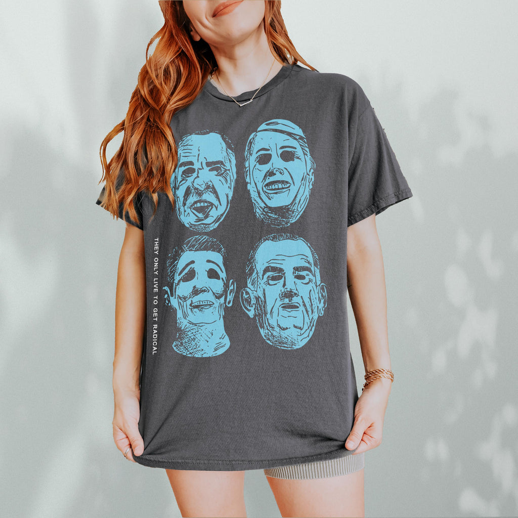 90s Action Movie T-Shirt – Bank Robbery Mask Vintage product image 7