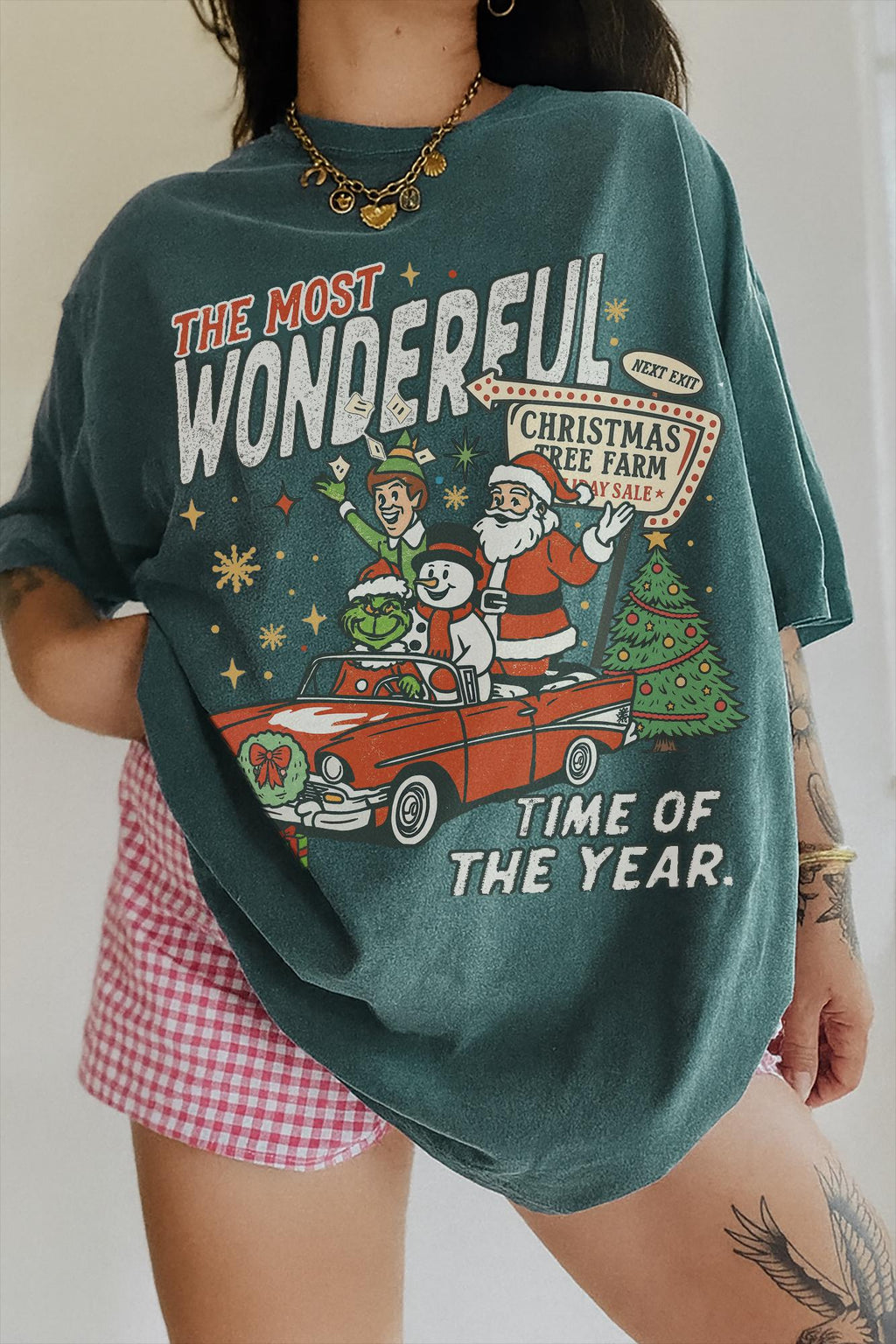 90s Vintage Christmas Movie Shirt Funny Elf Snowman product image 2