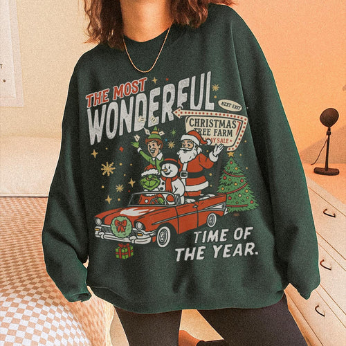 90s Vintage Christmas Sweatshirt Retro Santa Crewneck Funny product image 1