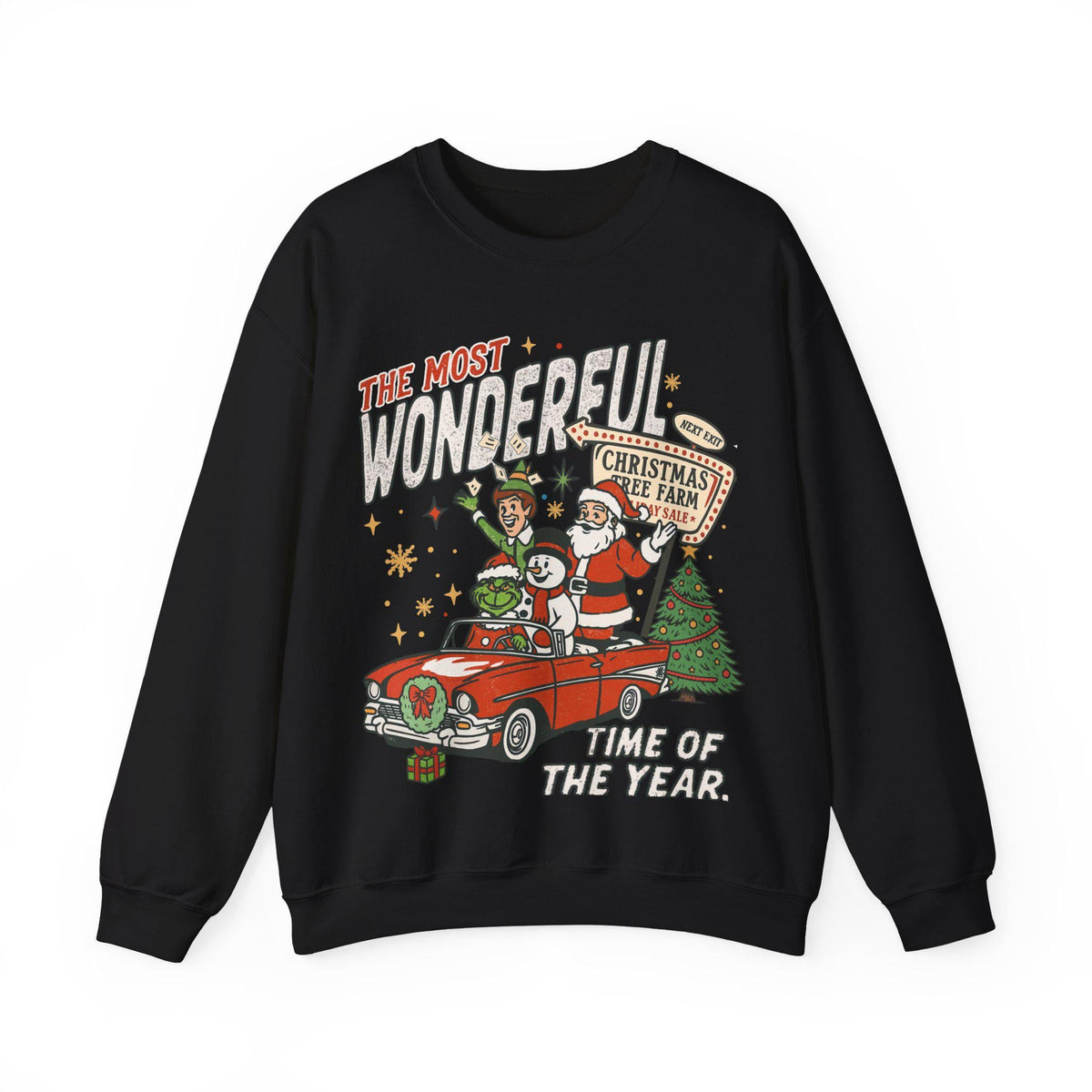 90s Vintage Christmas Sweatshirt Retro Santa Crewneck Funny product image 7