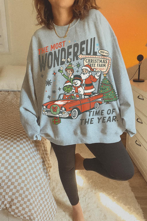90s Vintage Christmas Sweatshirt Retro Santa Crewneck Funny product image 2
