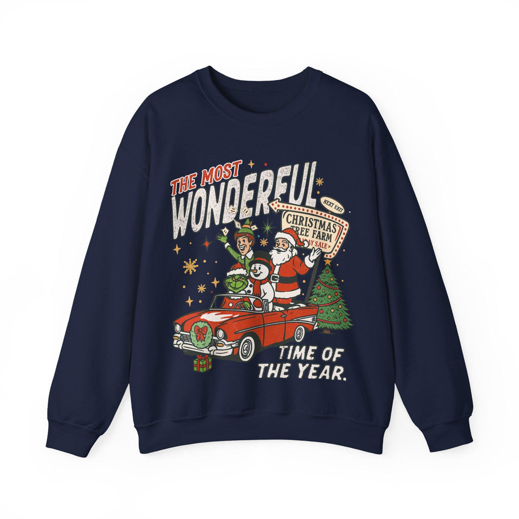 90s Vintage Christmas Sweatshirt Retro Santa Crewneck Funny product image 8