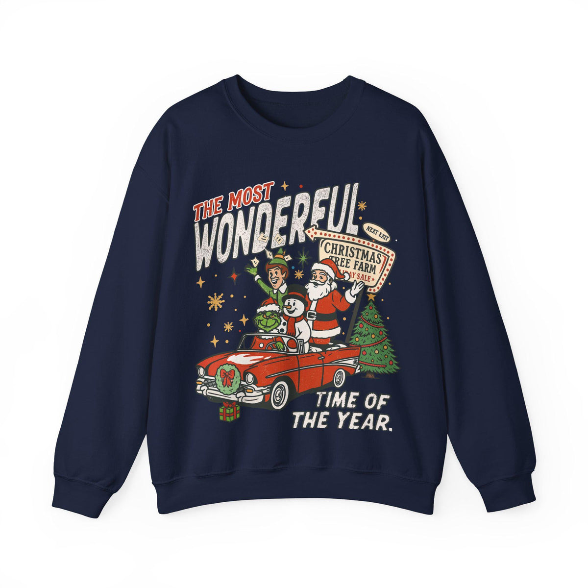 90s Vintage Christmas Sweatshirt Retro Santa Crewneck Funny product image 8