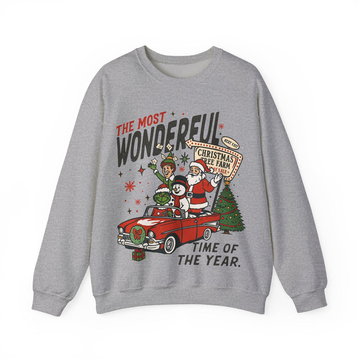 90s Vintage Christmas Sweatshirt Retro Santa Crewneck Funny product image 6
