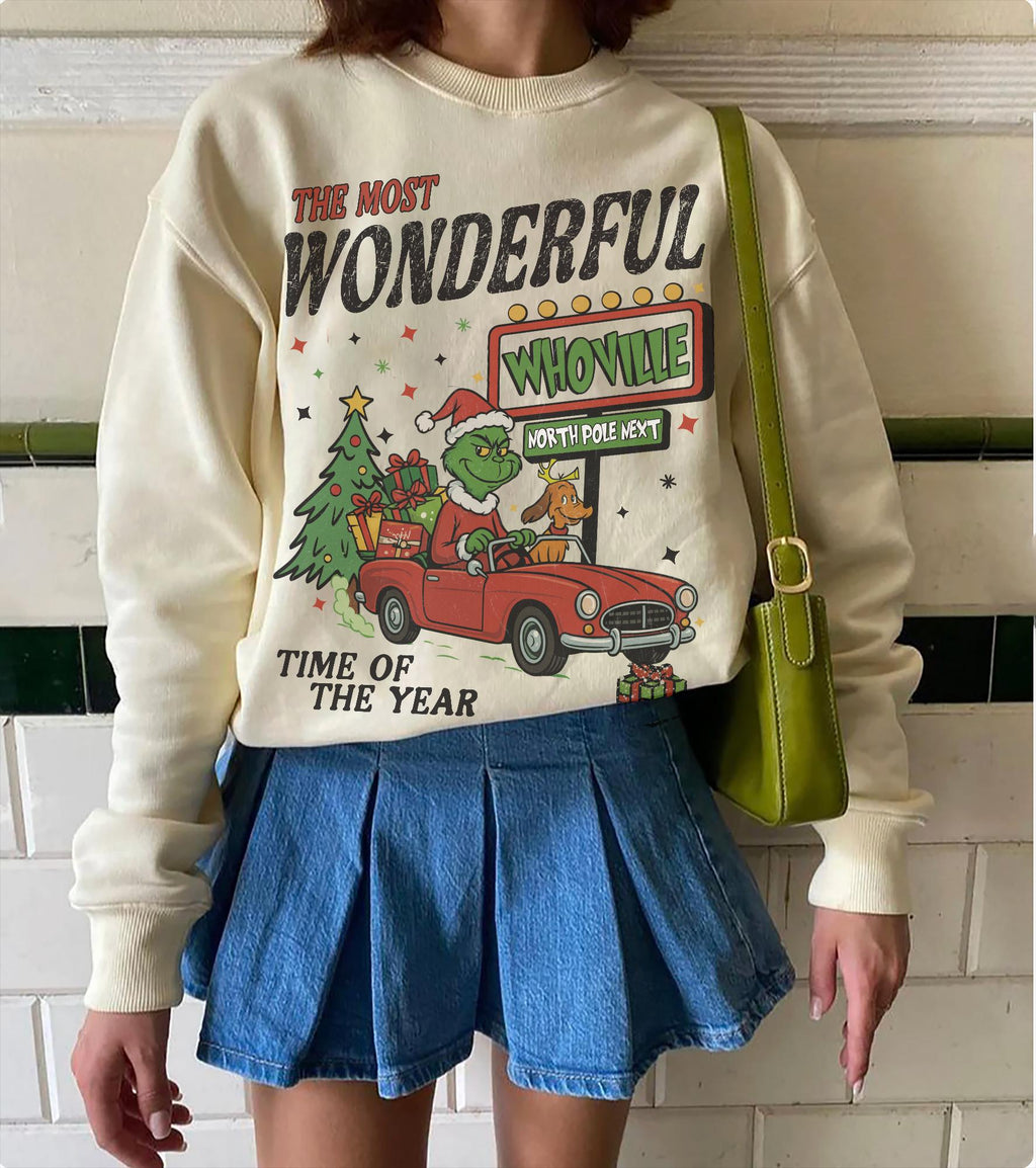 90s Vintage Christmas Sweater Merry Grinchmas Sweatshirt product image 2