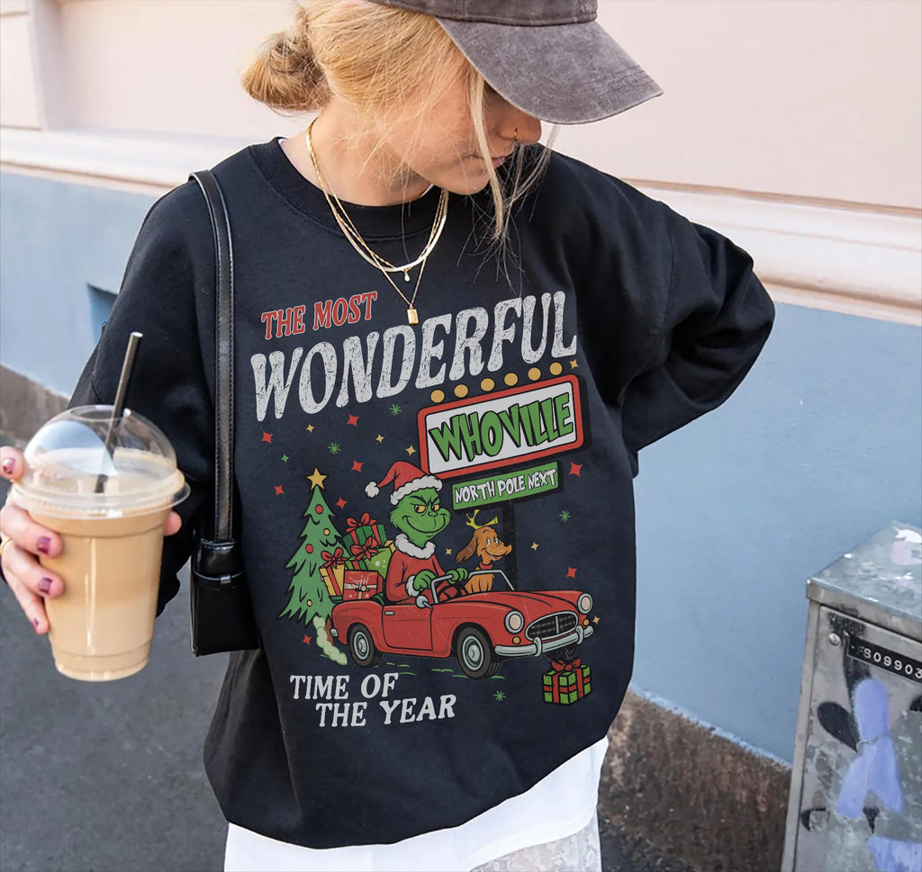 90s Vintage Christmas Sweater Merry Grinchmas Sweatshirt product image 4