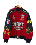 Vintage 90s NASCAR Jeff Hamilton DuPont Flames Racing Jacket product image 1