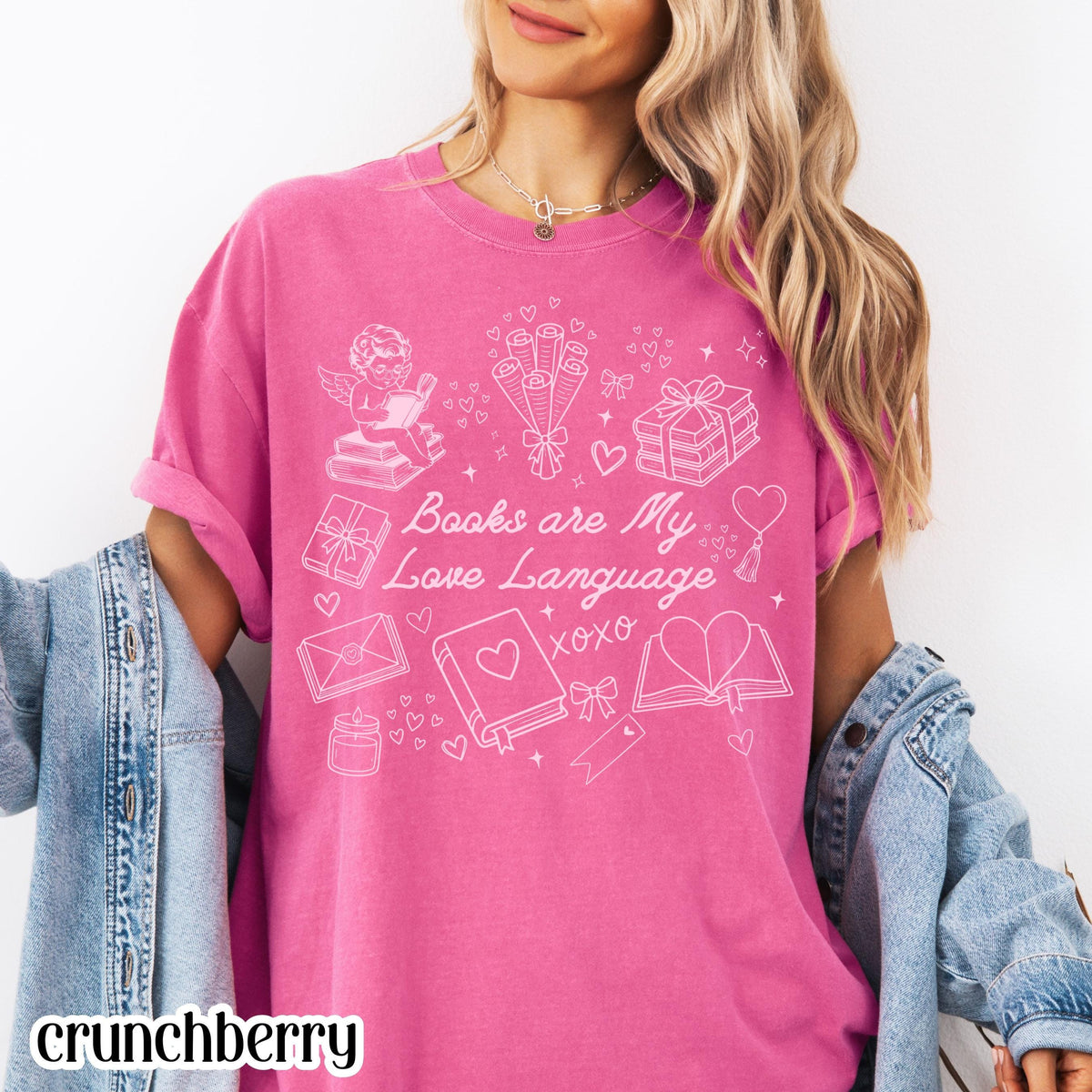 All Booked for Valentine’s Day Book Lover T-Shirt – Reader product image 7