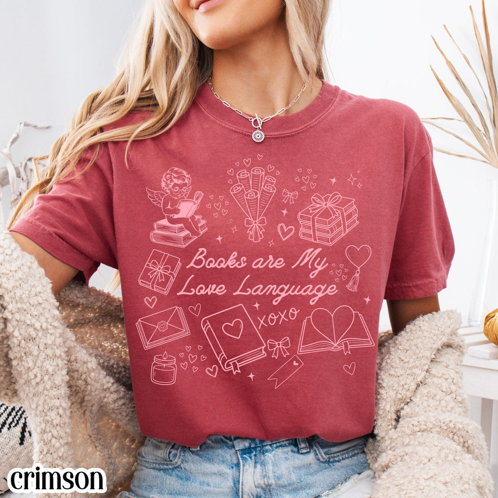 All Booked for Valentine’s Day Book Lover T-Shirt – Reader product image 8