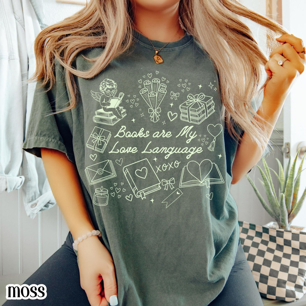 All Booked for Valentine’s Day Book Lover T-Shirt – Reader product image 9