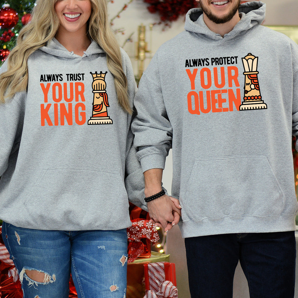 Always Protect Your King Queen Matching Hoodies For Couples product image 2
