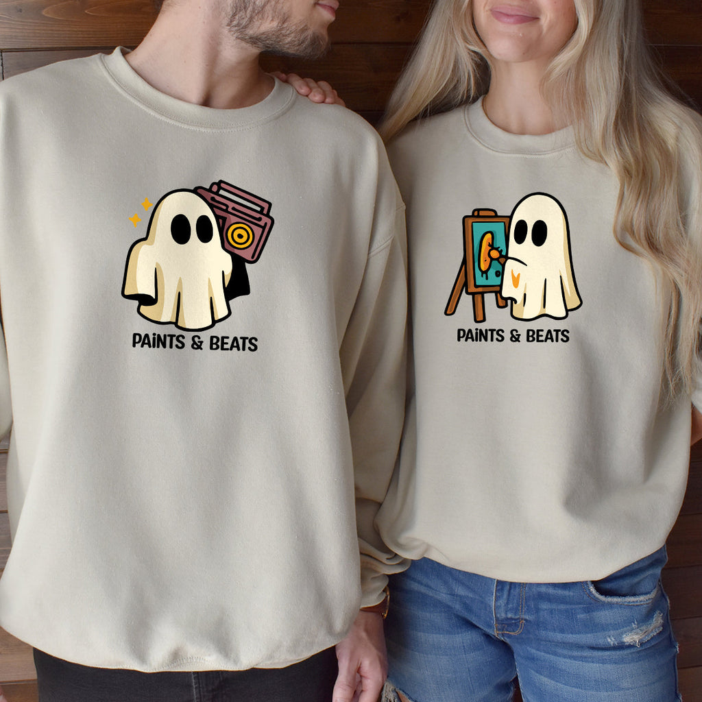 Artist Ghost & Boombox Matching Hoodies For Couples product image 5