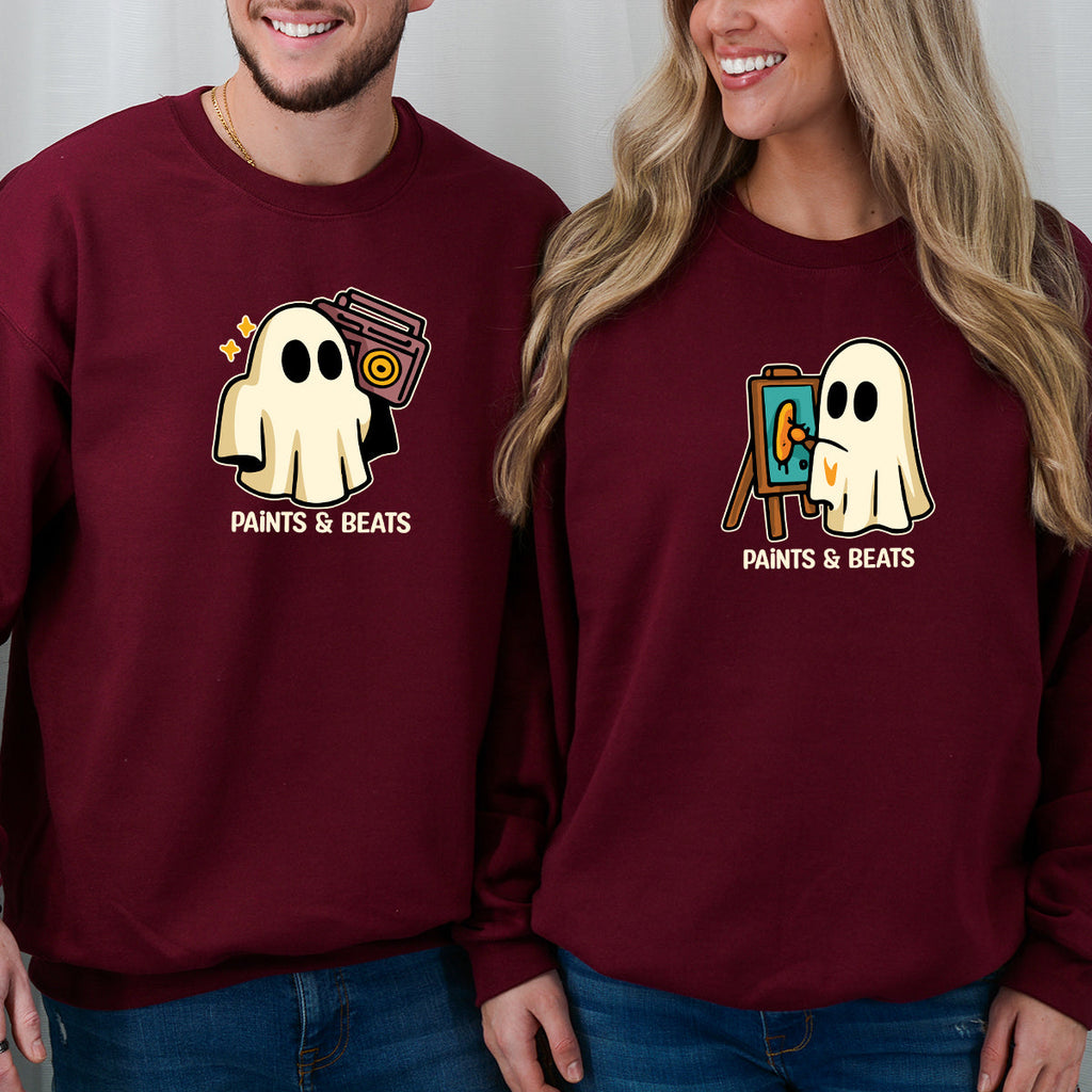 Artist Ghost & Boombox Matching Hoodies For Couples product image 6