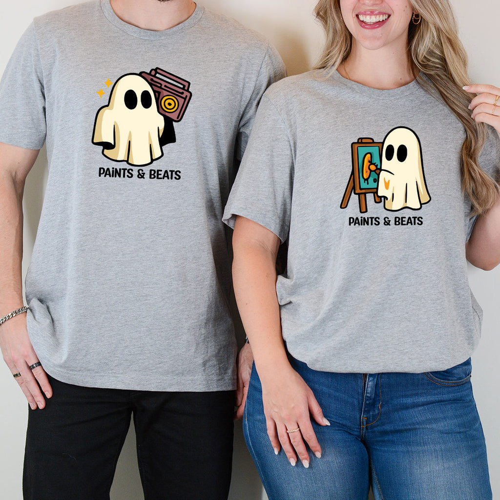 Artist Ghost & Boombox Matching T-Shirts For Couples product image 2