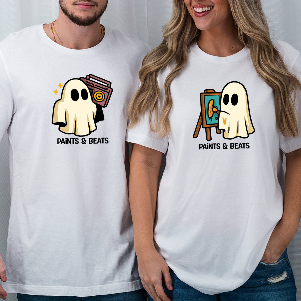 Artist Ghost & Boombox Matching T-Shirts For Couples product image 3