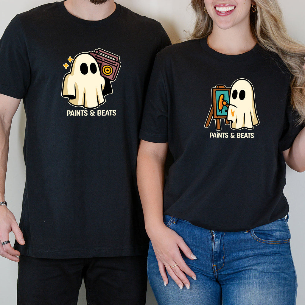 Artist Ghost & Boombox Matching T-Shirts For Couples product image 4
