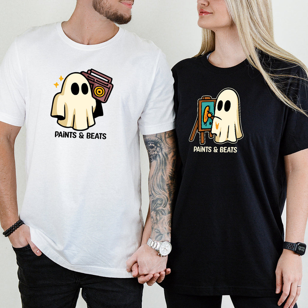 Artist Ghost & Boombox Matching T-Shirts For Couples product image 5