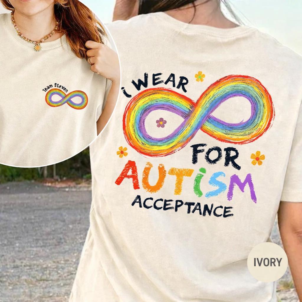 Autism Acceptance Rainbow Infinity T-Shirt – SPED Teacher product image 2