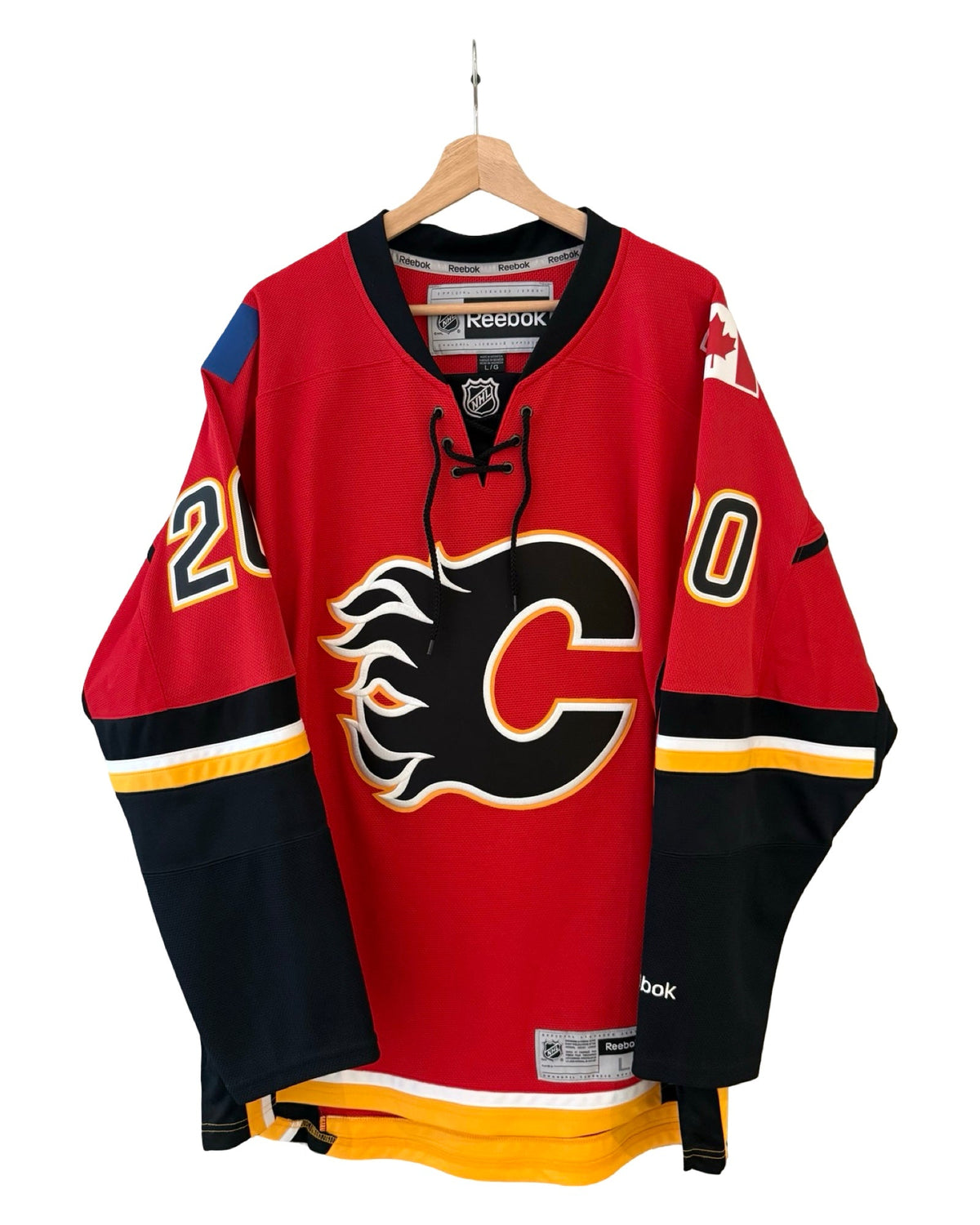 Curtis Glencross Calgary Flames Reebok #20 NHL Hockey Jersey product image 1