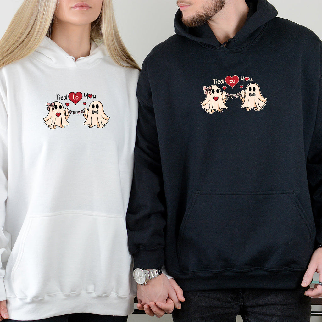 Banner Love Ghost Matching Hoodies For Couples product image 1