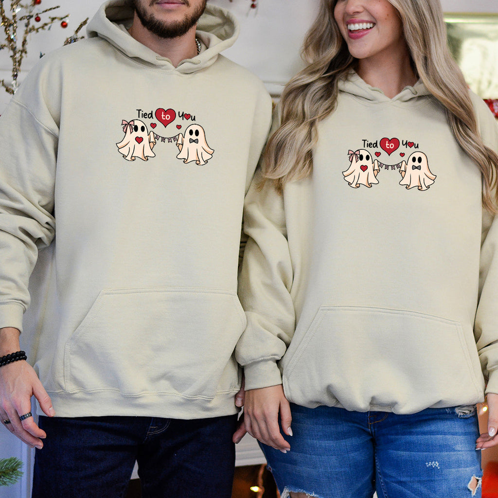 Banner Love Ghost Matching Hoodies For Couples product image 2