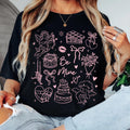 Be Mine Valentine Doodles T-Shirt – Minimalist Love Cupid product image 1