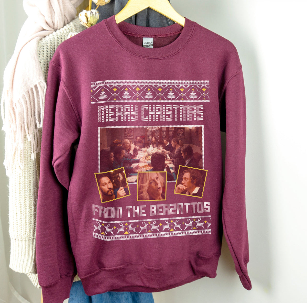 Red & Green Bear Holiday Sweater – Cozy Christmas Crewneck product image 6
