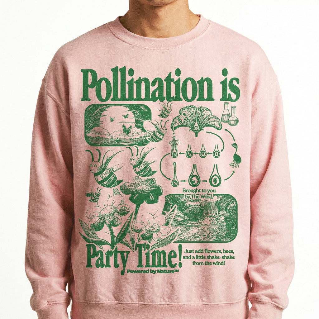 Bee Pollination Vintage Graphic T-Shirt – Retro Botanical product image 3