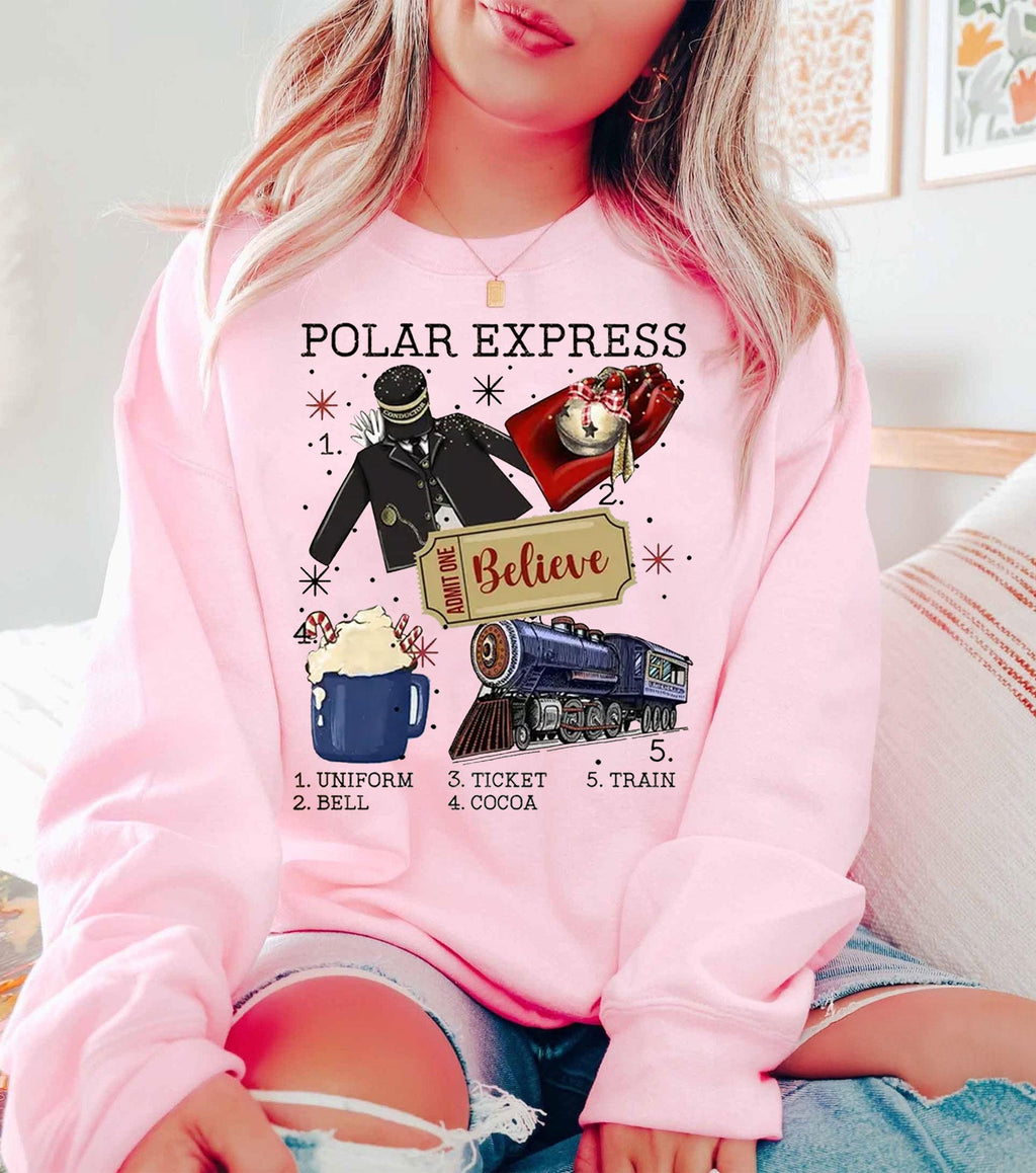 Believe Polar Express Sweatshirt – Christmas Family product image 4