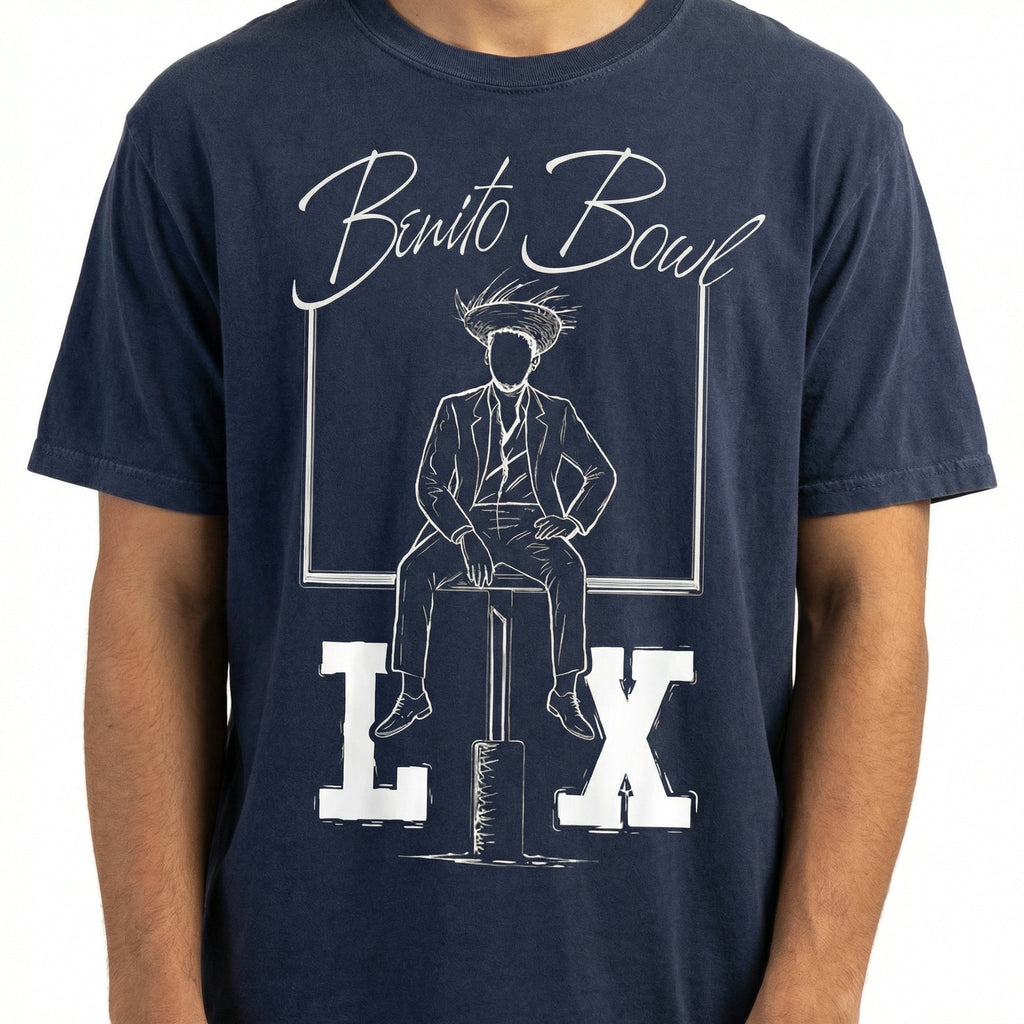 Benito Bowl Bunny Graphic T-Shirt – Funny Football Fan Shirt product image 2