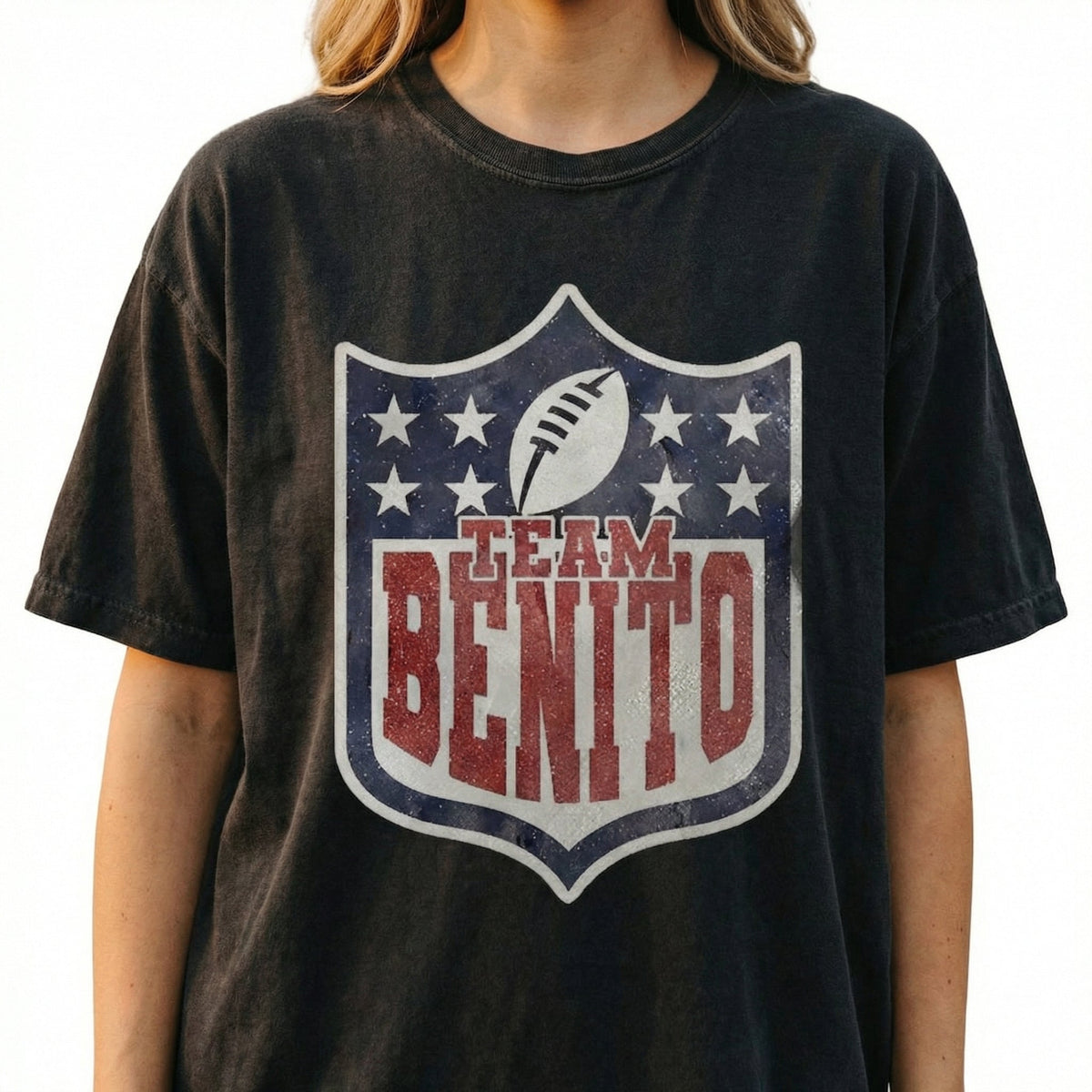Benito Bowl Football Graphic Shirt – Puerto Rico Flag product image 1