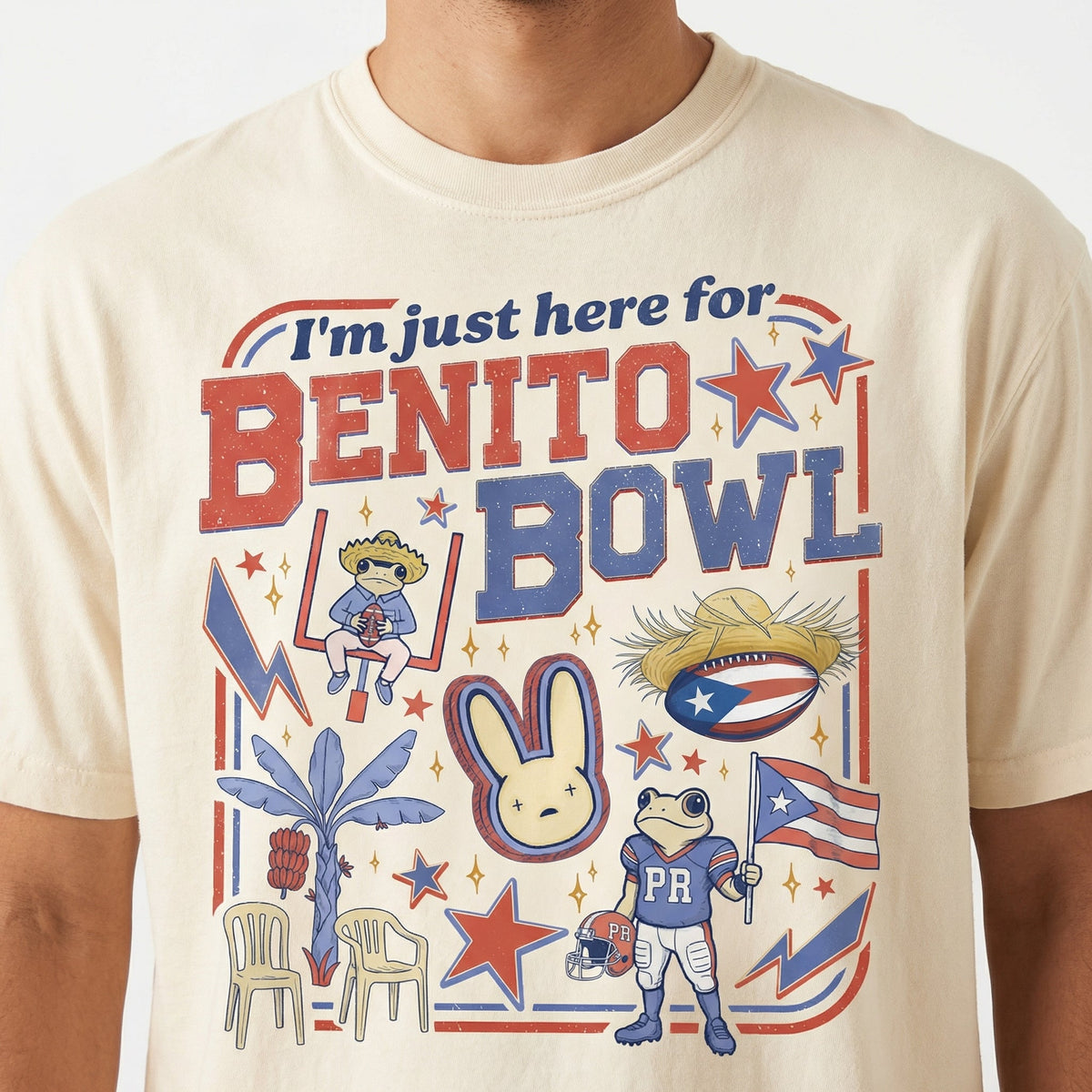 Benito Bowl Funny Graphic Football T-Shirt – Big Game Fan product image 1