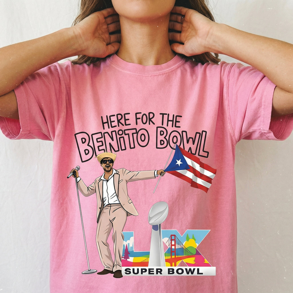 Benito Bowl Graphic T-Shirt – Puerto Rico Music Fan Tee product image 2