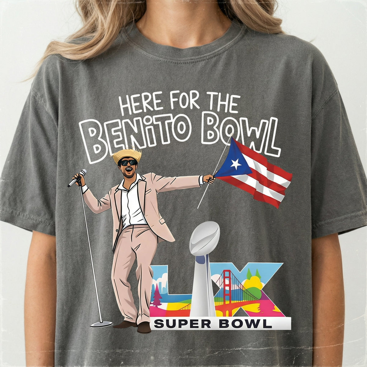 Benito Bowl Graphic T-Shirt – Puerto Rico Music Fan Tee product image 4
