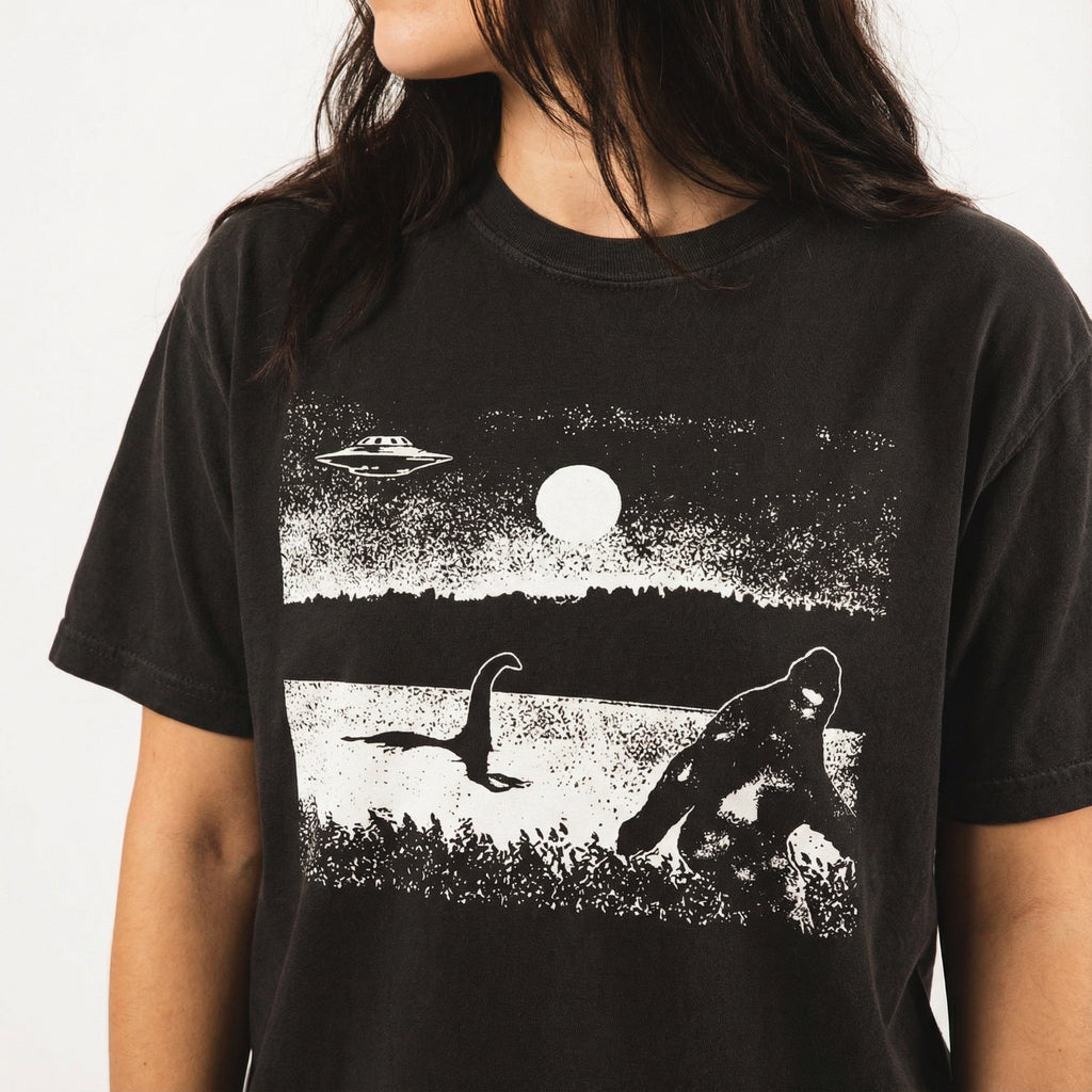 Bigfoot Funny Graphic T-Shirt - Cryptid UFO Loch Ness product image 2