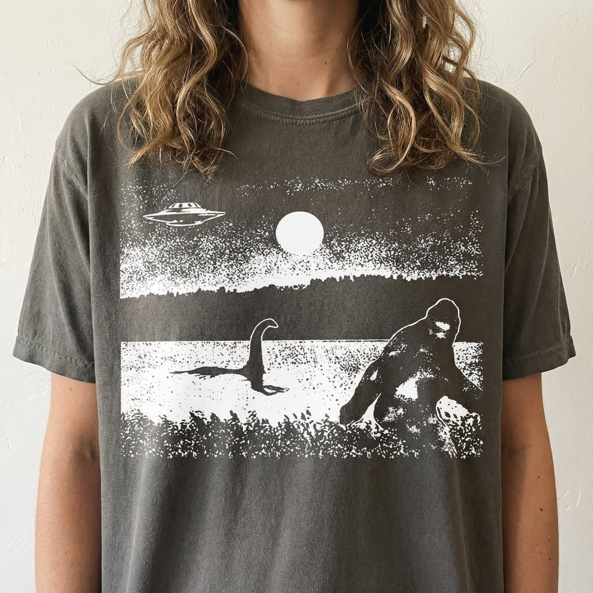 Bigfoot Funny Graphic T-Shirt - Cryptid UFO Loch Ness product image 1