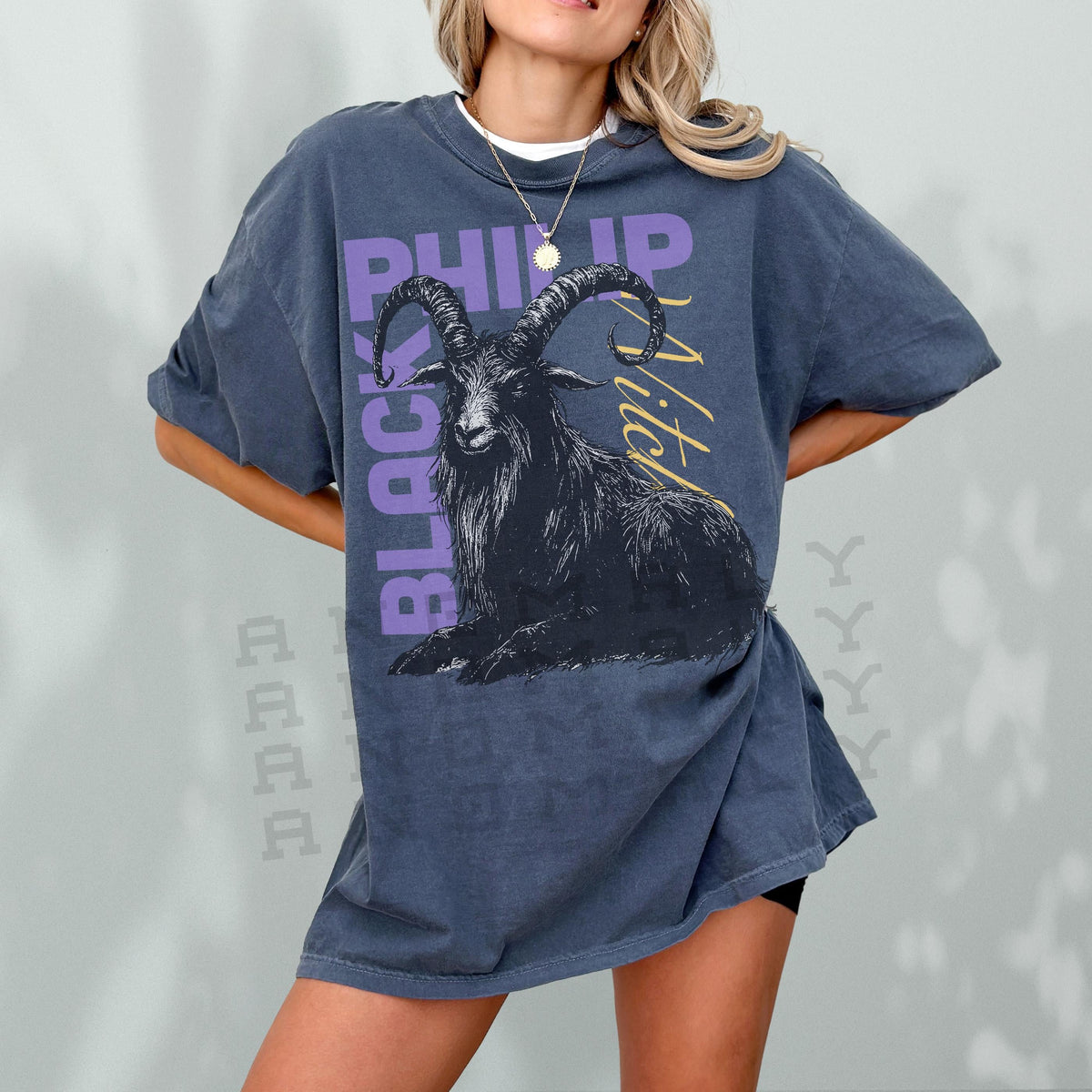 Black Philip Goat T-Shirt – Gothic Horror Graphic Tee product image 7