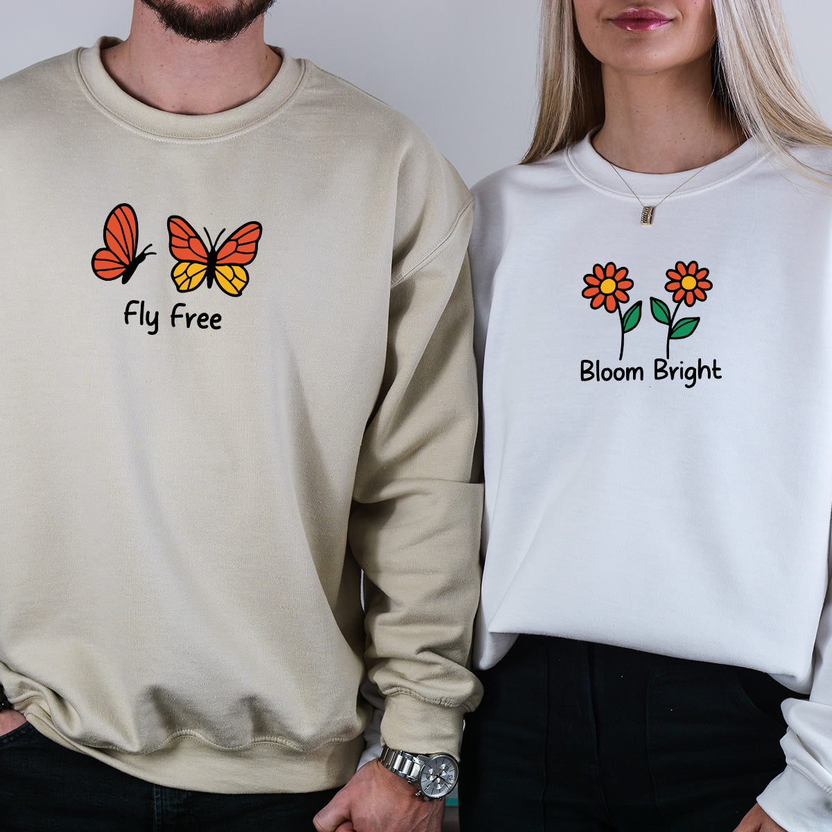 Bloom & Fly Matching Hoodies For Besties Couples product image 5