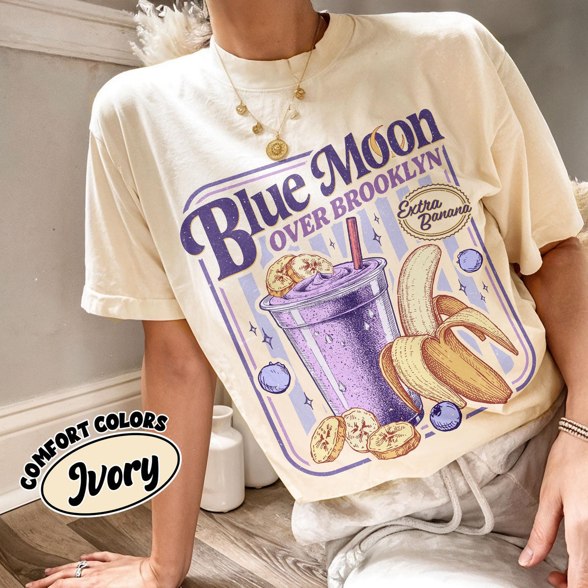 Blue Moon Over Brooklyn Graphic T-Shirt – Sports Romance product image 2