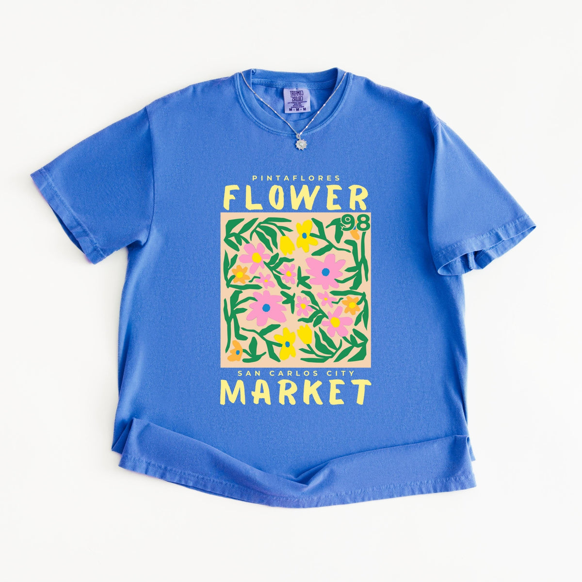 Boho Floral Flower Market T-Shirt – Vintage Botanical product image 4