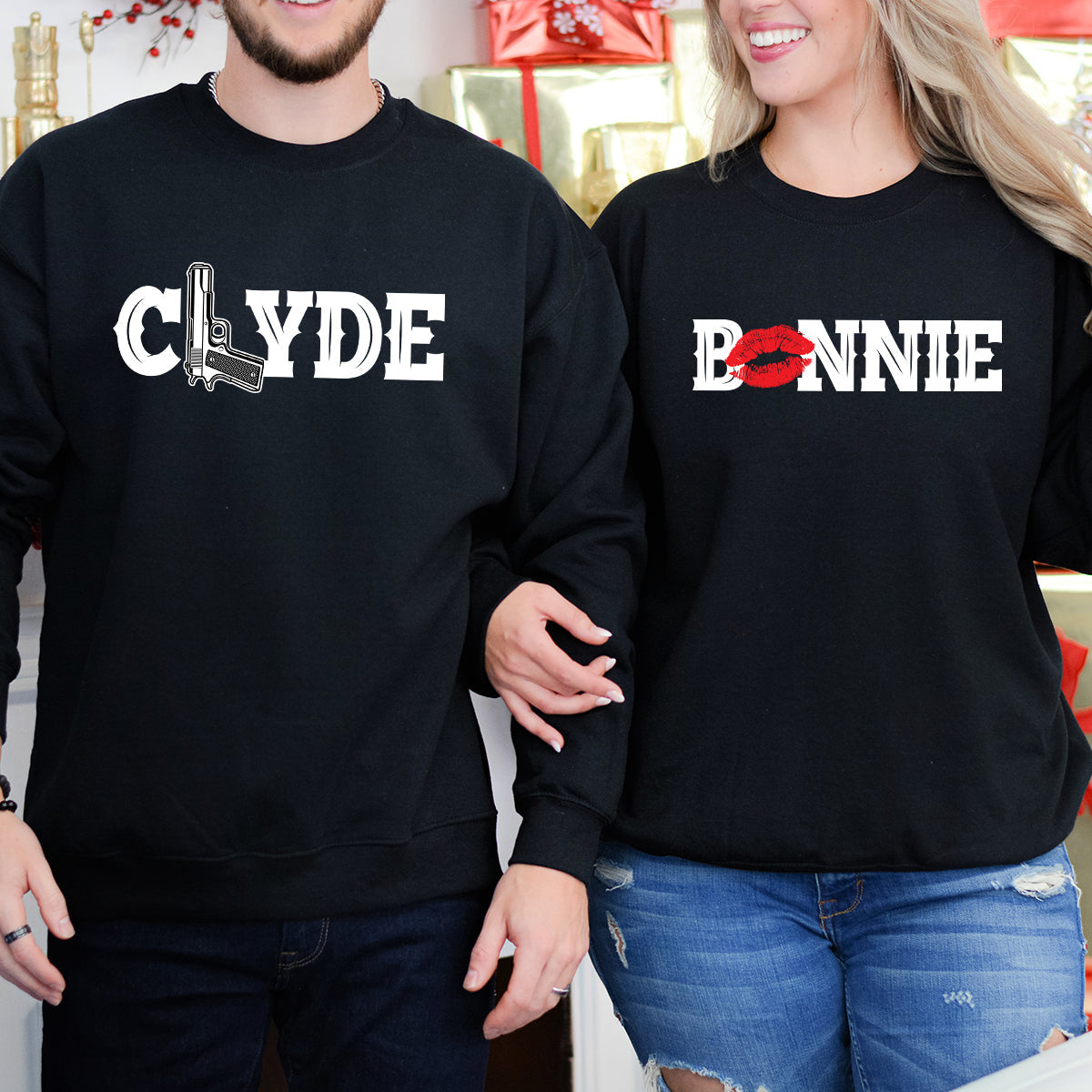 Bonnie and Clyde Matching Hoodies For Couples product image 5