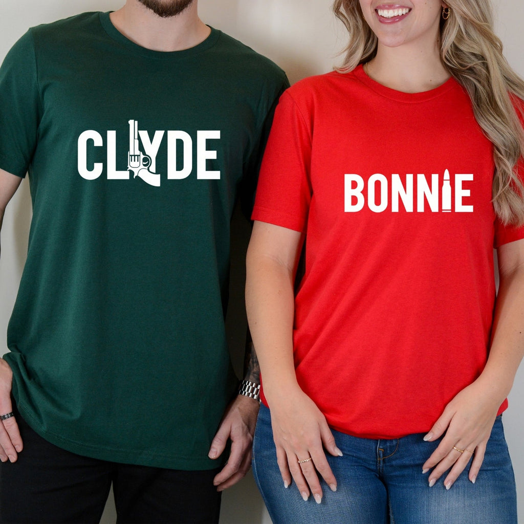 Bonnie and Clyde Funny Matching T-Shirts For Couples product image 3