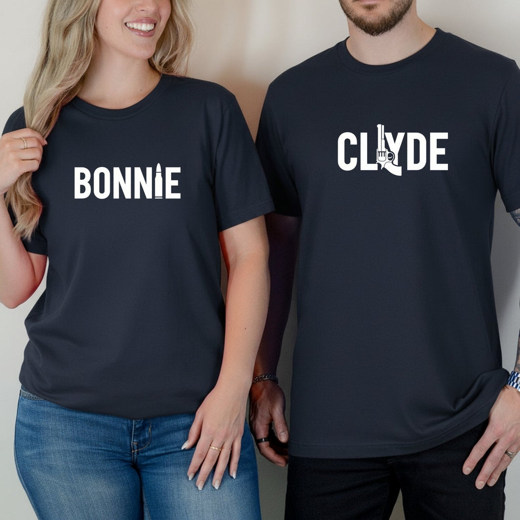 Bonnie and Clyde Matching T-Shirts For Couples product image 5