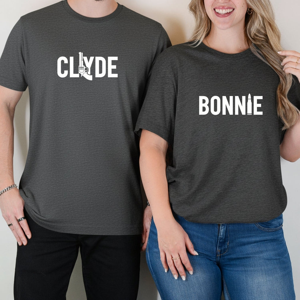 Bonnie and Clyde Matching T-Shirts For Couples product image 9