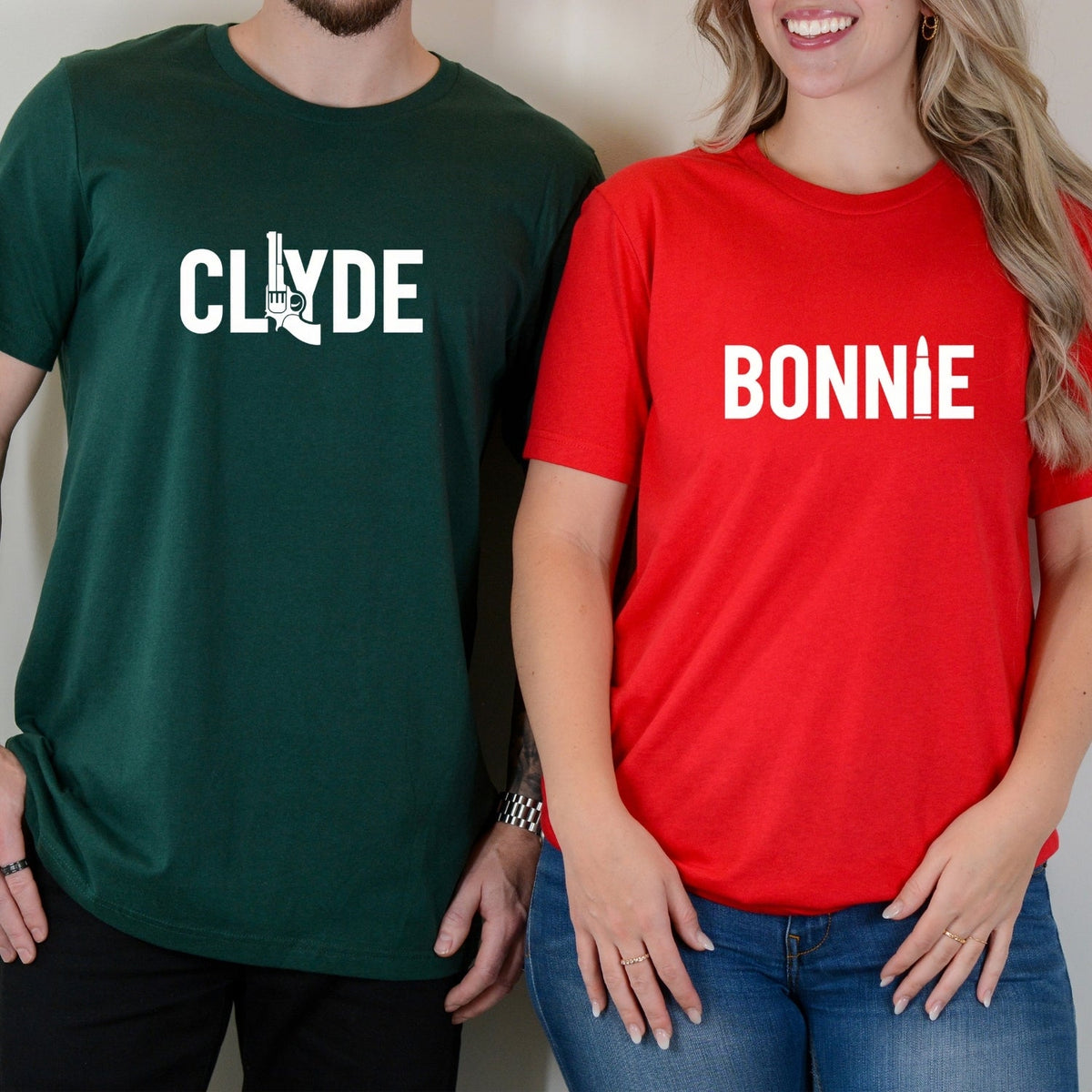 Bonnie and Clyde Matching T-Shirts For Couples product image 3