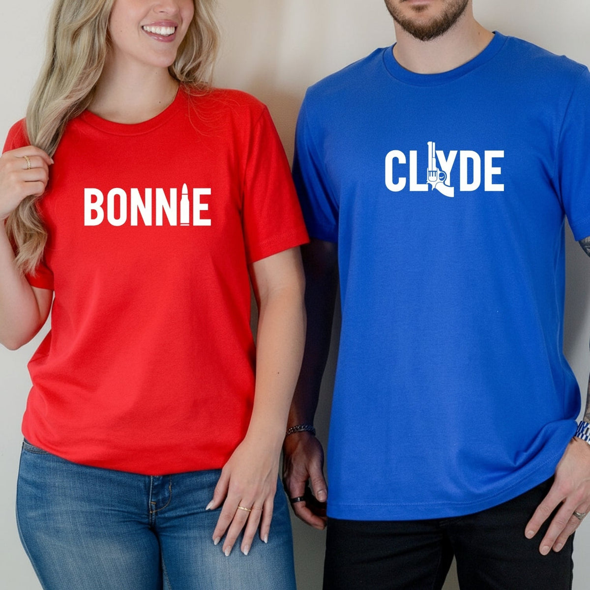 Bonnie and Clyde Matching T-Shirts For Couples product image 4