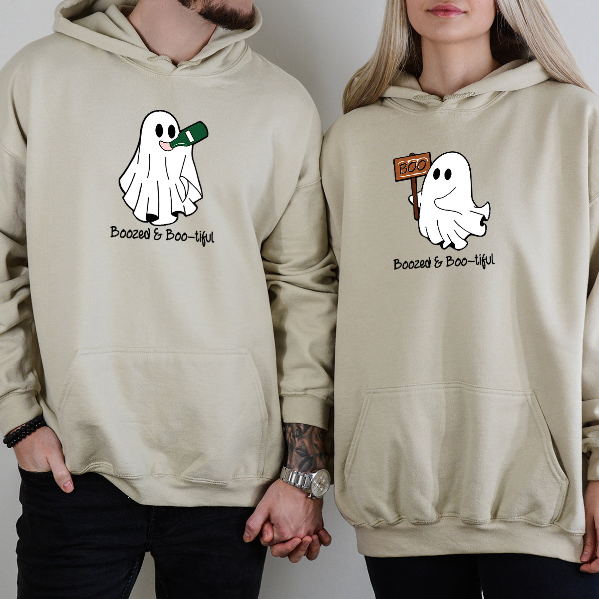 Boo Buddies Ghost Matching Hoodies For Couples product image 2