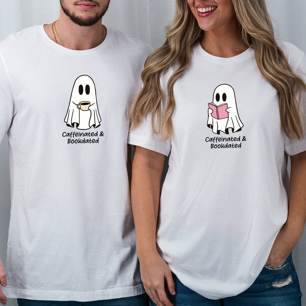 Book & Brew Ghost Matching T-Shirts For Couples product image 4